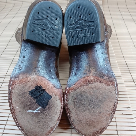 Nocona Cowboy Western Boots Dark Coffee Brown Skin - Picture 9 of 9